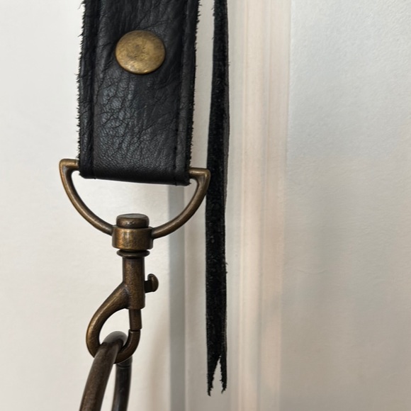 Black Fringe Shoulder Bag - Picture 4 of 14